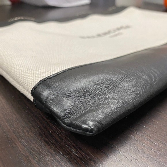 Balenciaga Canvas and Leather Zip Pouch Large in Black - Picture 11 of 15